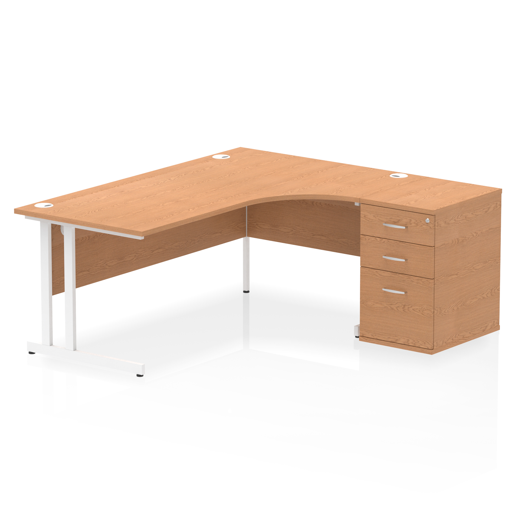 OE - Impulse 1800mm Cantilever Right Crescent Desk Workstation - Image 11