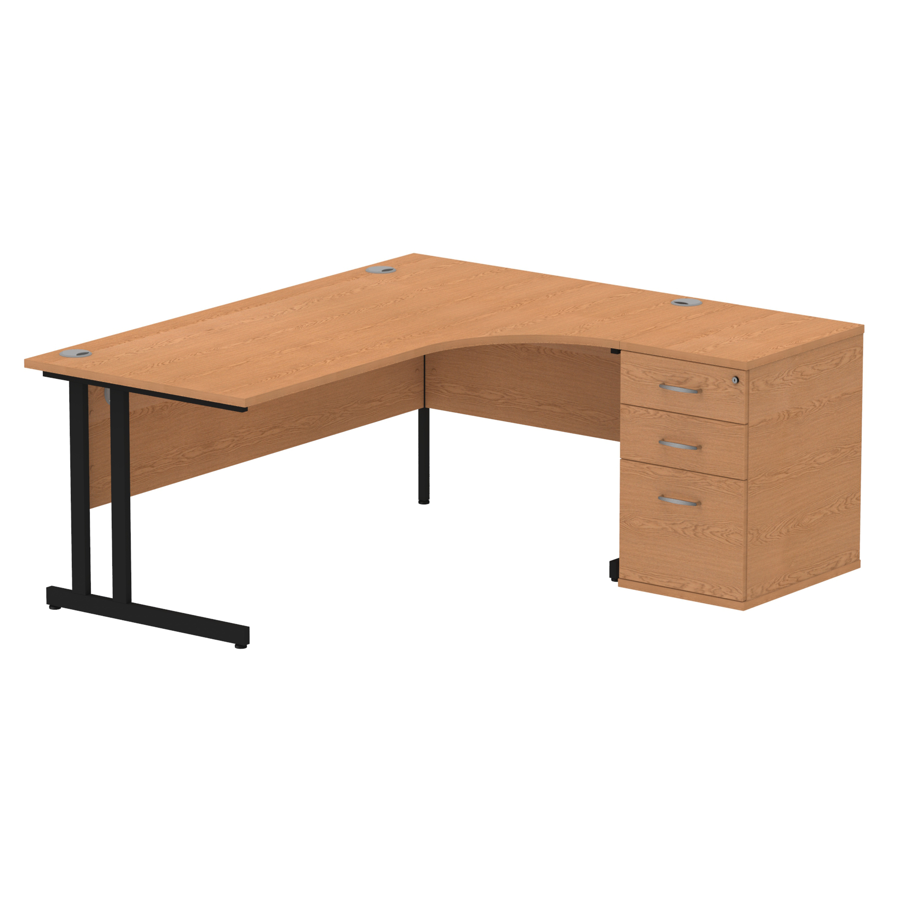 OE - Impulse 1800mm Cantilever Right Crescent Desk Workstation - Image 16