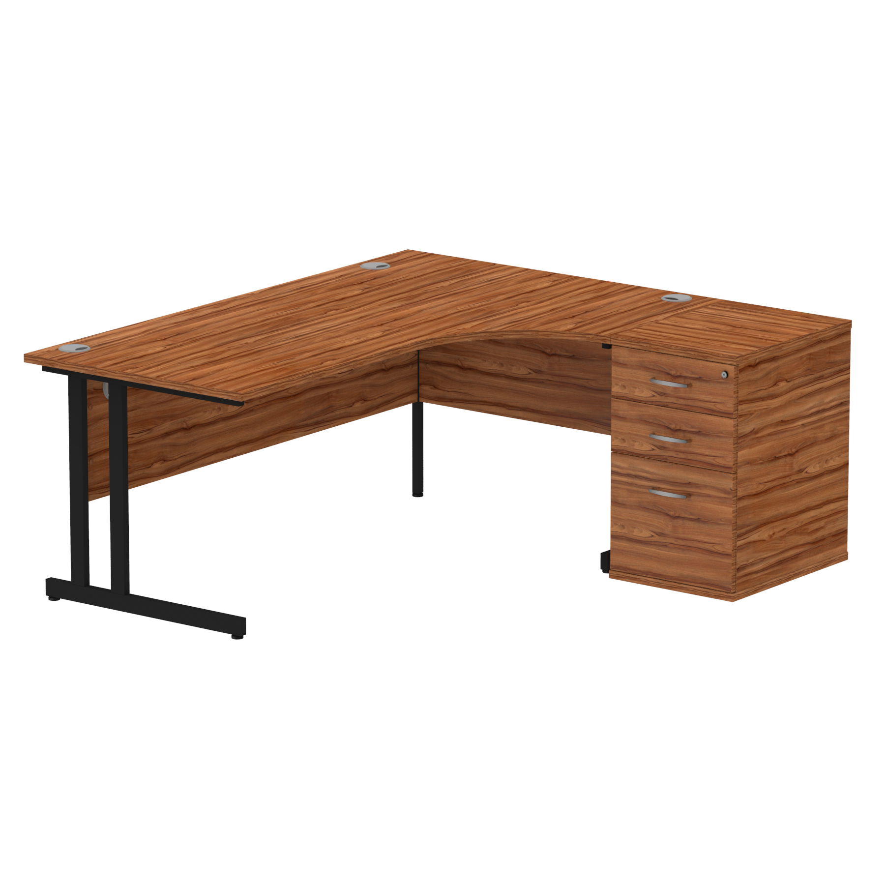 OE - Impulse 1800mm Cantilever Right Crescent Desk Workstation - Image 18