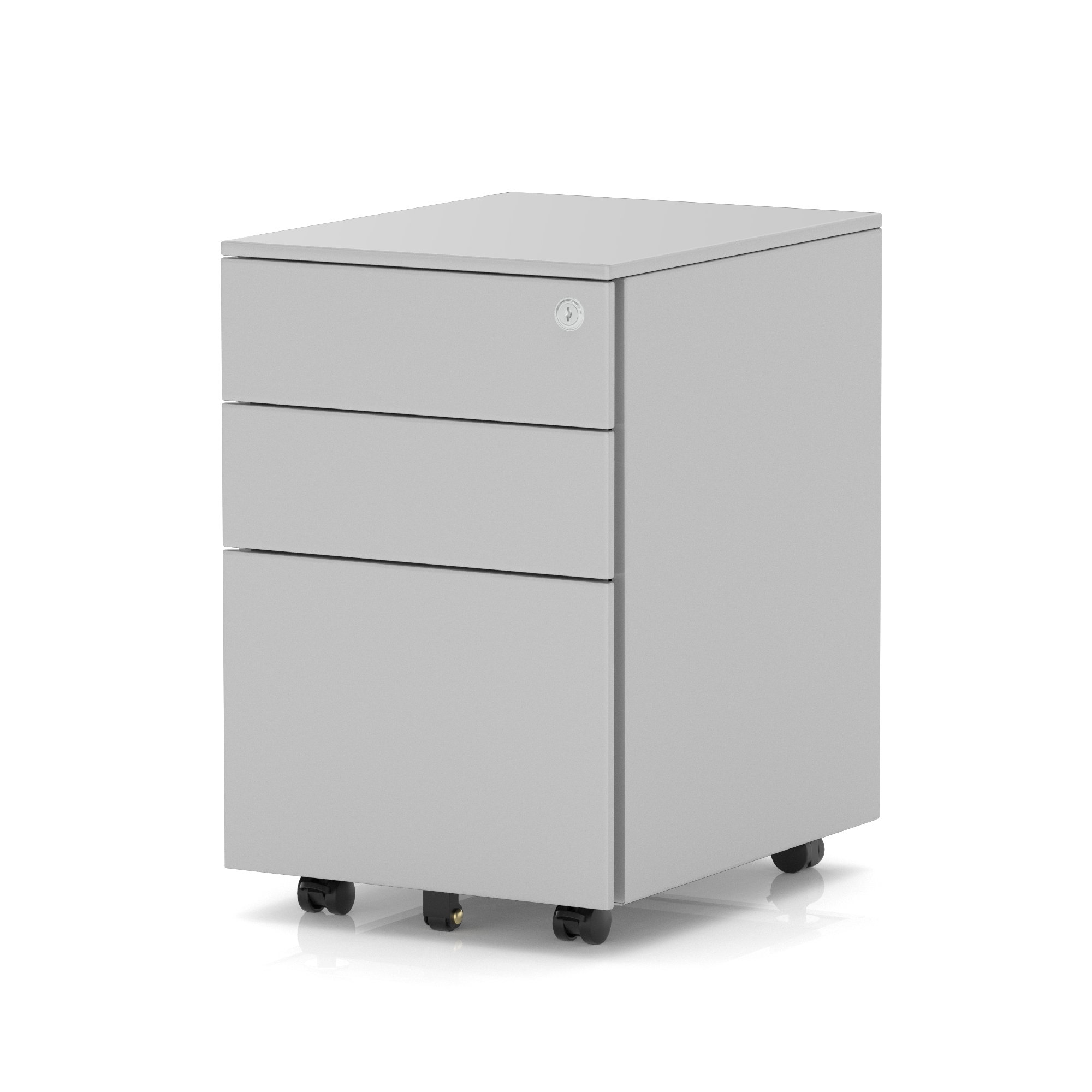 Base Mobile Steel Pedestal 3 Drawer - Image 2
