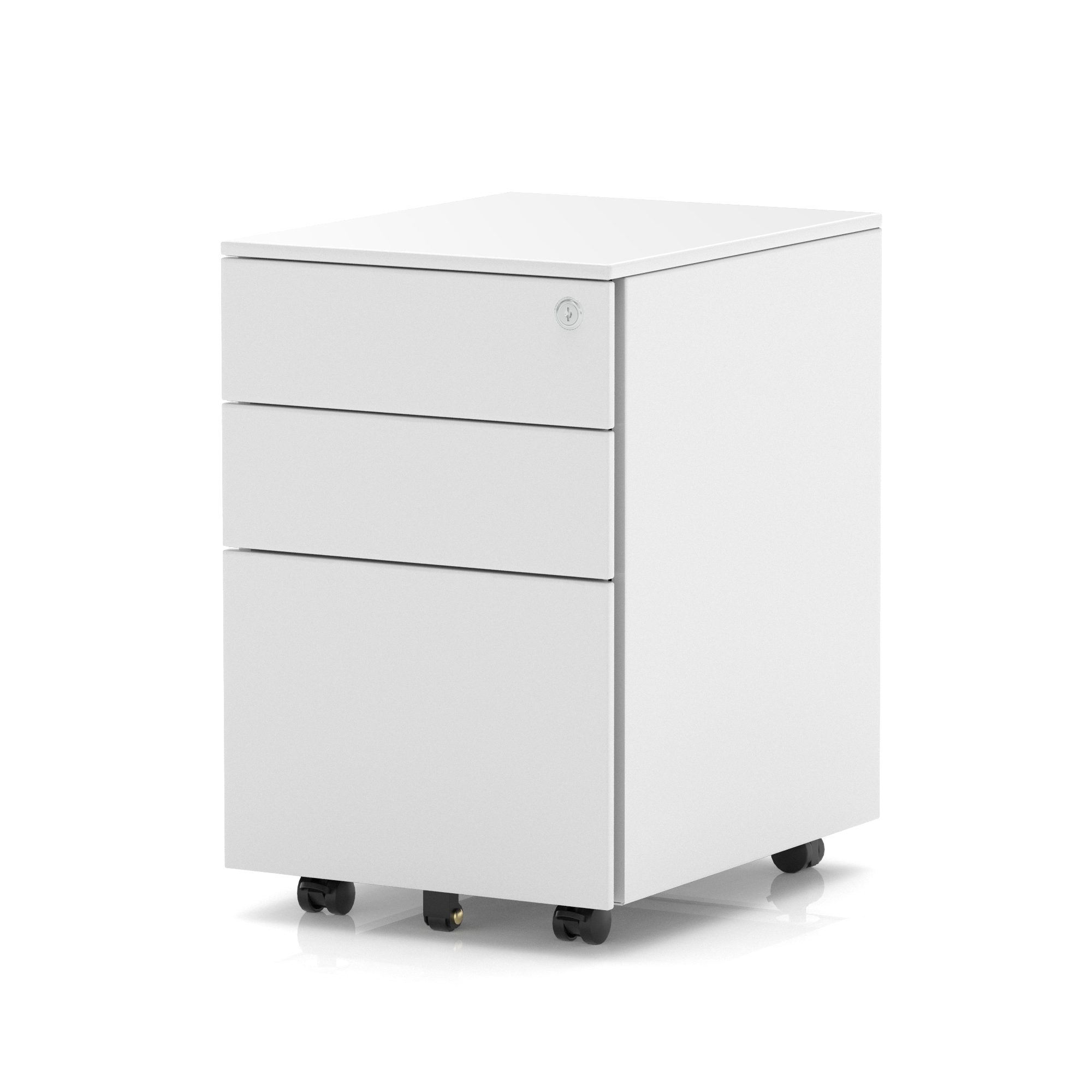 Base Mobile Steel Pedestal 3 Drawer - Image 3