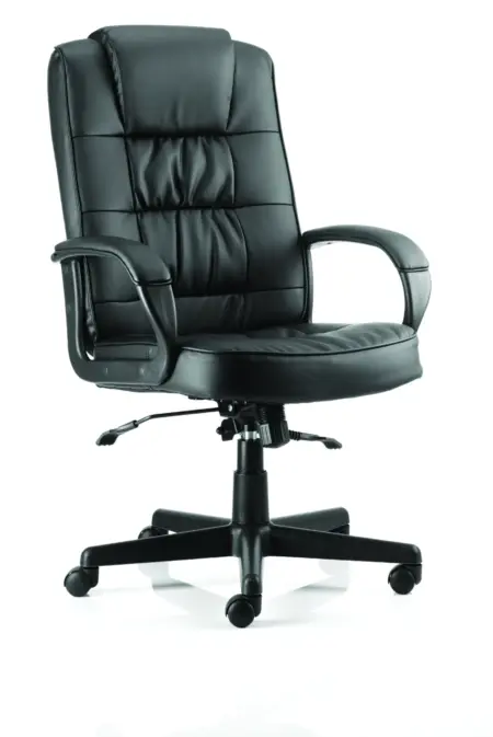 Moore High Back Black Executive Office Chair with Arms