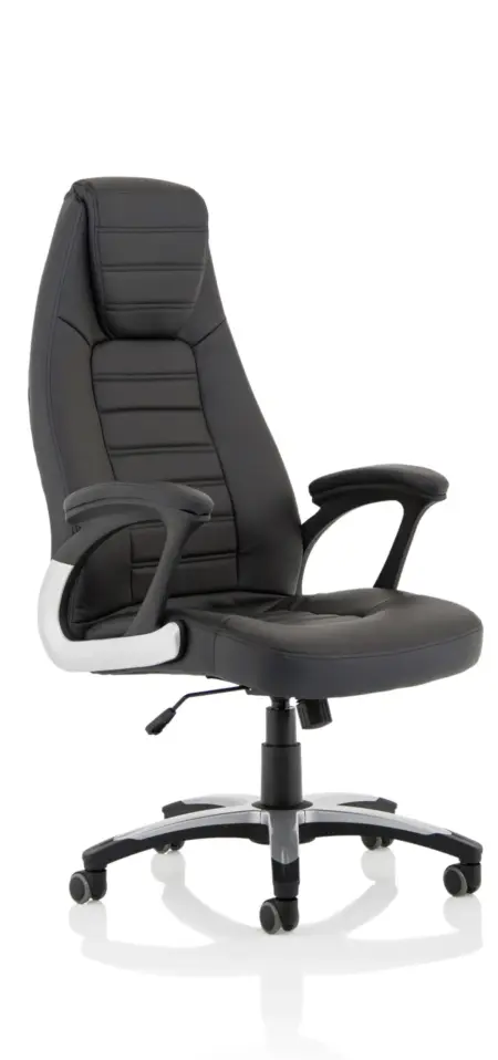 Metropolis High Back Black Leather Executive Office Chair