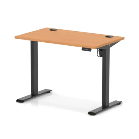 OE - Air Lite Height Adjustable Slimline Desk With Cable Ports